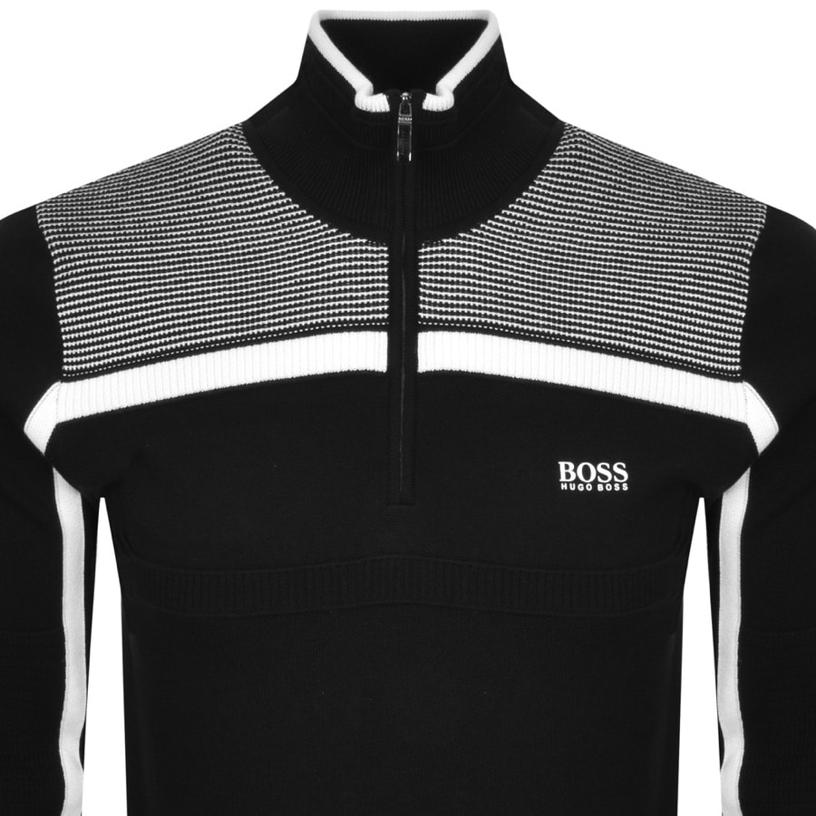 Alternative Image for ProductBOSS Zemi Half Zip Jumper Black2